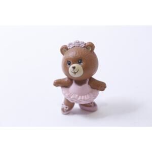 Russ Berrie, Cute Bear Ballerina, PVC Figure, Miniature, Vintage, ~ 250113-WH 63